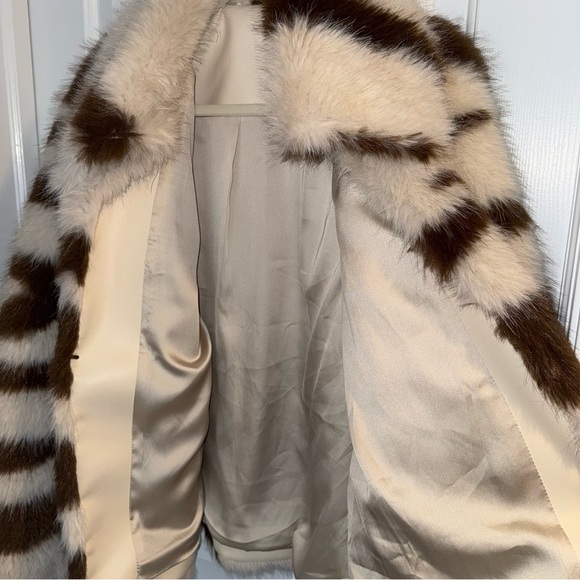 NWOT Free People Fiona Zebra Faux Fur Coat - Picture 15 of 16